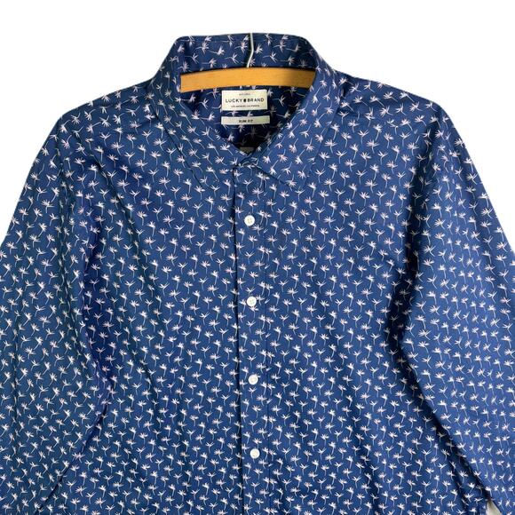 LUCKY BRAND Men’s LongSleeve , Button front, casual dress shirt  Size L - Picture 2 of 10